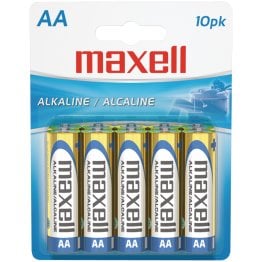 Maxell® AA Alkaline Batteries (10 Pack)
