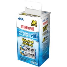 Maxell® AAA Alkaline Batteries (36 Pack)