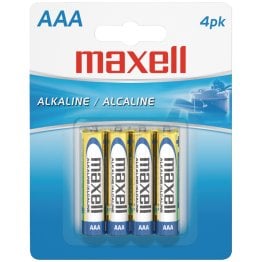 Maxell® AAA Alkaline Batteries (4 Pack)