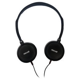 Maxell On-Ear Swivel Headphones, Black, HP-200