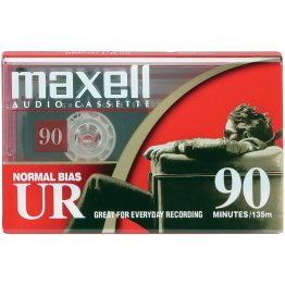 Maxell® UR90 90-Minute Normal-Bias Cassette Tape (1 Pack)