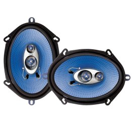 Pyle® Blue Label 5-Inch x 7-Inch/6-Inch x 8-Inch 300-Watt-Max 3-Way Coaxial Speakers