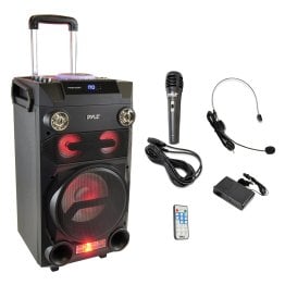 Pyle® Portable Bluetooth® Karaoke Speaker Radio