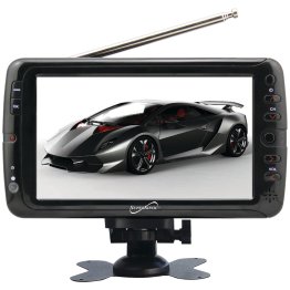 Supersonic® 7-In. TFT Portable Digital LCD TV, AC/DC Compatible with RV/Boat