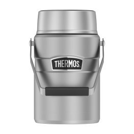 Thermos® 47-Oz. Stainless King™ Big Boss™ Double-Wall Stainless Steel Food Jar with 2 Inner Containers, Silver