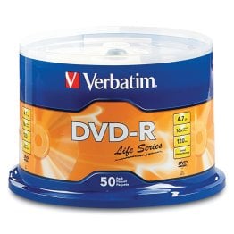 Verbatim® Life Series DVD-R Disc Spindle