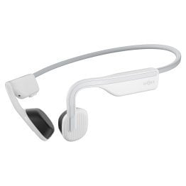 Shokz® OpenMove Bone-Conduction Open-Ear Lifestyle Headphones with Microphones (White)