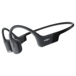 Shokz® OpenRun Bone-Conduction Open-Ear Sport Headphones with Microphones (Black)