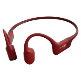 Shokz® OpenRun Bone-Conduction Open-Ear Sport Headphones with Microphones (Red)