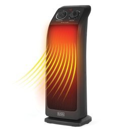 BLACK+DECKER™ 1,500-Watt-Max Oscillating Ceramic Tower Heater with Fan Setting