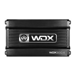 DB Drive™ WDX Series Mini WDX300.4 300-Watt-Max 4-Channel Class-D Audio Amplifier 12-Volt for Vehicles