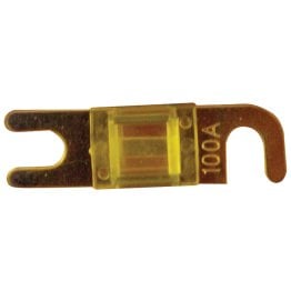 DB Link® 100-Amp Mini-ANL Fuses, Gold Finish, 4 Pack