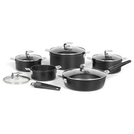 THE ROCK™ by Starfrit® 12-Piece Space-Saving Set with T-Lock Detachable Handles