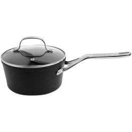THE ROCK™ by Starfrit® THE ROCK™ by Starfrit® Saucepan with Glass Lid and Stainless Steel Handles (3 Qt.)