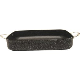 THE ROCK™ by Starfrit® 13-In. x 10-In. x 2.5-In. Nonstick Aluminum Oven Dish with Stainless Steel Handles