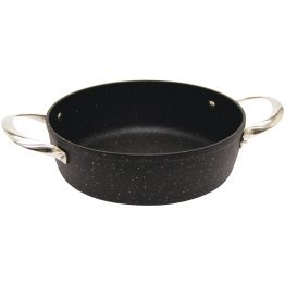 THE ROCK™ by Starfrit® 8-In. x 1.5-In. Round Nonstick Aluminum Oven Dish with Stainless Steel Handles