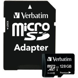 Verbatim® 128GB Premium microSDXC™ Card with Adapter