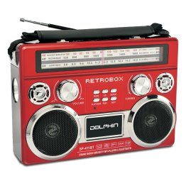 Dolphin Audio RETROBOX™ Portable Mini Bluetooth® Speaker (Red)