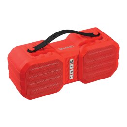 Dolphin Audio SPB-8X Splashproof Portable Bluetooth® Speaker with Built-in Phone Holder and Speakerphone (Red)