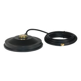 Tram® 5-1/2-Inch Black ABS NMO Magnet Mount with RG58 Coaxial Cable and SMA Connector