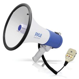 Pyle® 50-Watt Megaphone Bullhorn with Record, Siren & Talk Modes