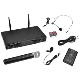 Pyle® VHF Dual-Channel Wireless Microphone Receiver System with Independent Volume Control