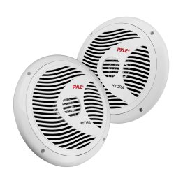 Pyle® Hydra Series 75-Watt-Continuous-Power 2-Way Marine Speakers, White, 2 Count