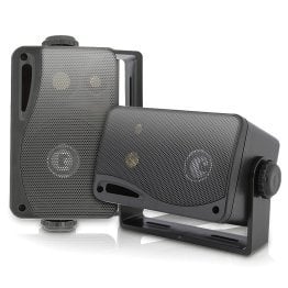 Pyle® Hydra Series 3.5" 200-Watt 3-Way Weatherproof Mini-Box Speaker System (Black)