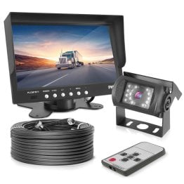 Pyle® Commercial-Grade Backup Camera System with 7" Monitor and Weatherproof Camera with IR Night Vision