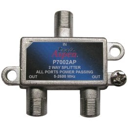 Eagle Aspen® 2-Way 2,600-MHz Coaxial Splitter with All-Port Power Passing