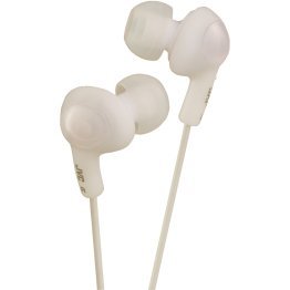 JVC® HA-FX5 Gumy Plus Inner-Ear Earbuds (White)
