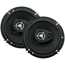 Power Acoustik® Edge Series 400-Watt-Max 3-Way 6.5-In. Coaxial Speakers