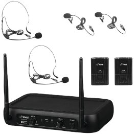 Pyle® VHF Fixed-Frequency Wireless Microphone System