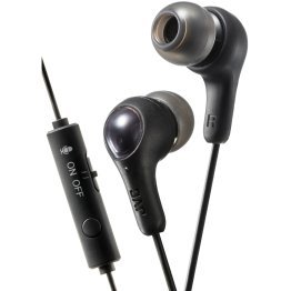 JVC® Gumy Gamer Earbuds with Microphone (Black)