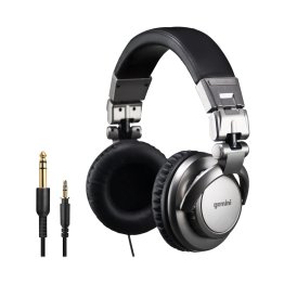 Gemini® Over-the-Ear Professional DJ Headphones, Silver and Black, DJX-500