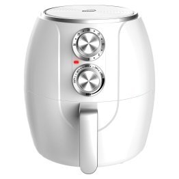 Brentwood® 3.2-Quart 1,200-Watt Electric Air Fryer with Timer and Temperature Control (White)