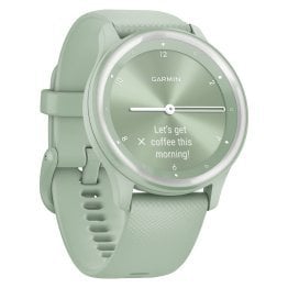 Garmin® vívomove® Sport Smartwatch with Silicone Band (Cool Mint)