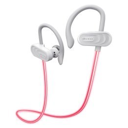 Tokk™ Glow In-Ear Bluetooth® Earbuds with Microphone (White)