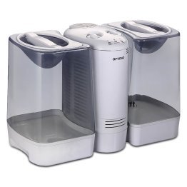 Optimus U-32030 520-Watt 3.4-Gal. Portable Warm-Mist Humidifier with Wicking Vapor System and Dual Water Tanks