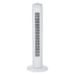 Optimus F-8449 3-Speed 60-Watt 32-In. Portable Oscillating Tower Fan with Timer (White)