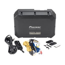 Pioneer® TS-WX400DA 9-In. x 5-1/2-In., 250-Watt-Max Compact Active Subwoofer with Wired Bass Remote