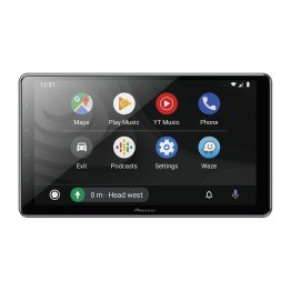 Pioneer® 10.1-In. Car In-Dash Unit, Single-DIN Digital Media Receiver with Floating Touch Screen, Apple CarPlay®/Android Auto™, and Alexa® Built-in