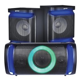 Gemini® 3-Piece Bluetooth® Home Stereo System, with Integrated Amp, Microphone, and LED Party Lights, GSYS-2400