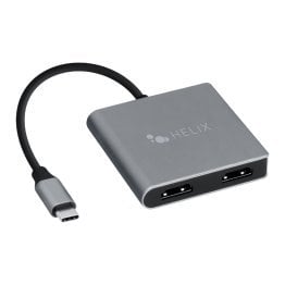 HELIX 4-in-1 USB-C® Adapter with Dual HDMI®, USB-C®, and USB-A 3.0