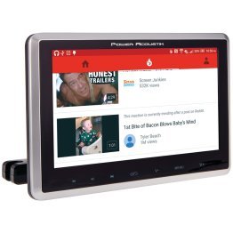 Power Acoustik® 10.3-In. Universal Headrest Monitor with DVD Player, IR and FM Transmitters, and Android™ PhoneLink, PHD-101