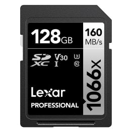 Lexar® Professional SILVER Series 1066x SDXC™ UHS-I Card (128 GB)