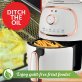Brentwood® 2-Qt. 1,200-Watt Electric Air Fryer with Timer and Temperature Control (White)