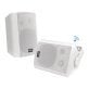 Pyle® PDWR61BTWT 60-Watt-Continuous-Power Indoor/Outdoor Wall-Mount Bluetooth® Speaker Set, White, 2 Count
