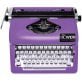 The Oliver Typewriter Company Timeless Manual Typewriter (Purple)