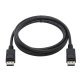 Tripp Lite® by Eaton® DisplayPort™ M/M Cable with Latching Connectors, 4K 60 Hz, Black (10 Ft.)